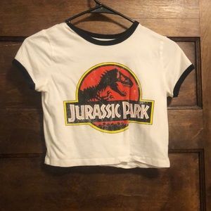JURASSIC PARK small cropped T shirt